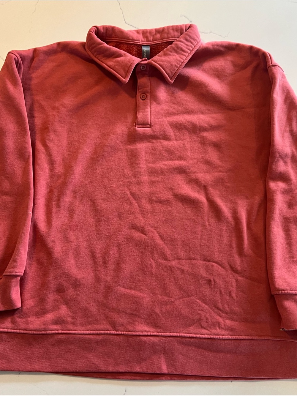 Mondetta Coral Polo-Style Pullover Sweatshirt